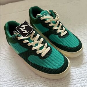 New Jade green women/men unisex fuego dance Shoes